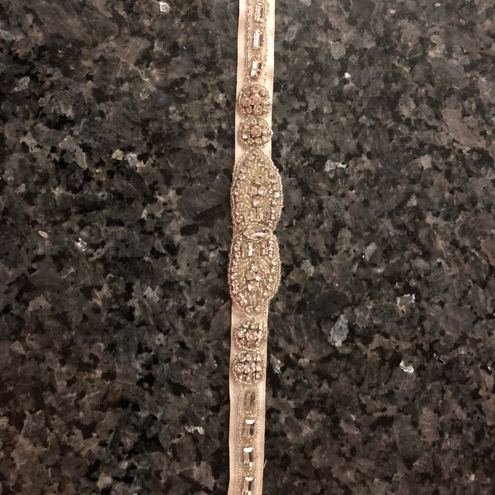 Wedding Dress Belt Sash/ Hair Piece